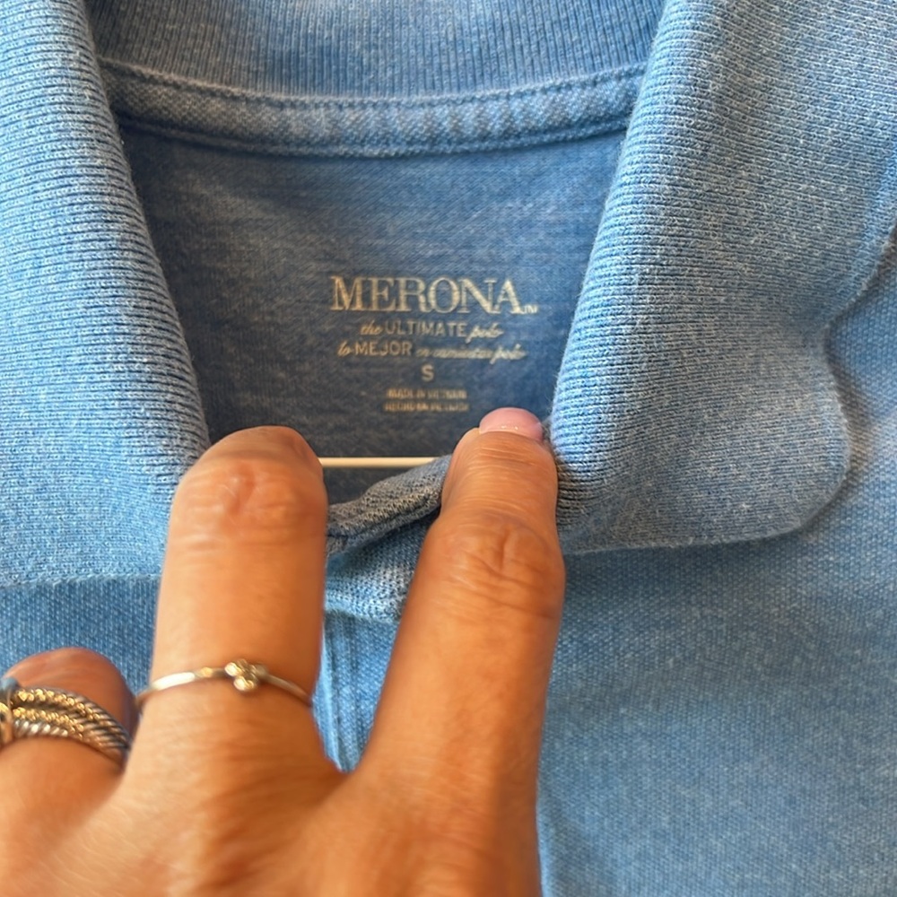 Merona Light Blue Polo Shirt - Picture 2 of 3